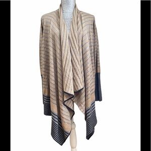 St. John Wool Waterfall Open Cardigan M